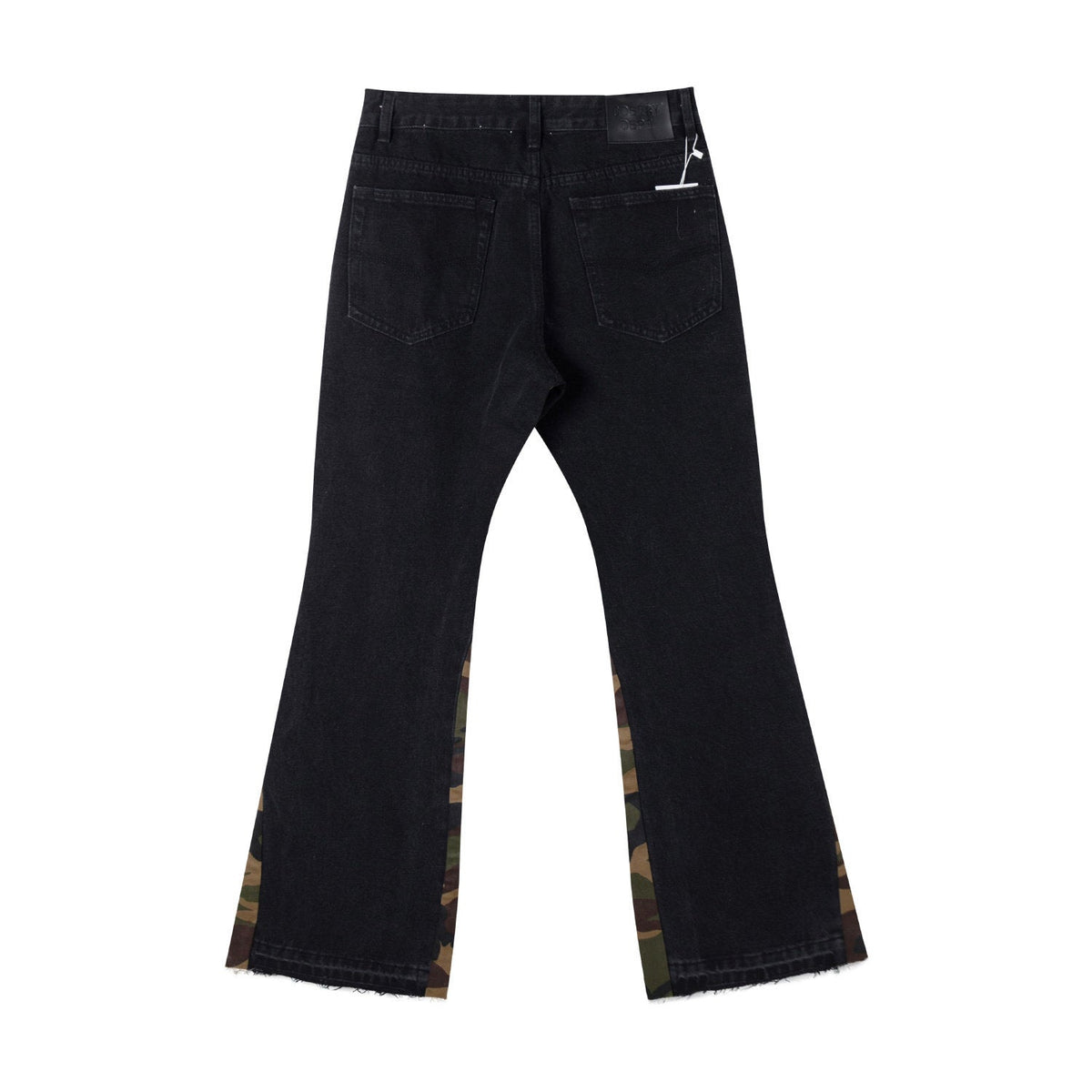 Gallery Dept Camo‑Splice Flare Jeans