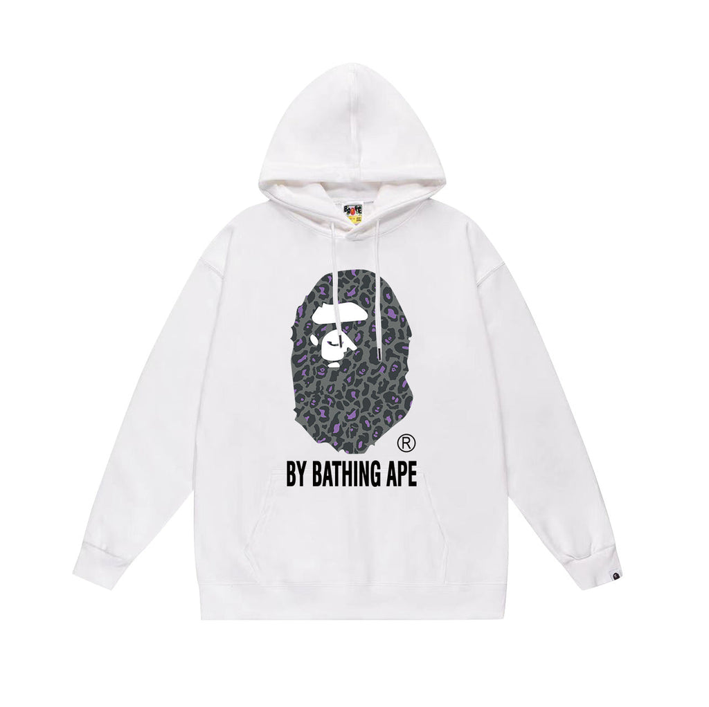 BAPE By Bathing Ape Leopard APE Head Pullover Hoodie