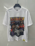 That’s A Awful Lot Of Chiefin Heavily Cartoon Car Scene Oversized White Tee