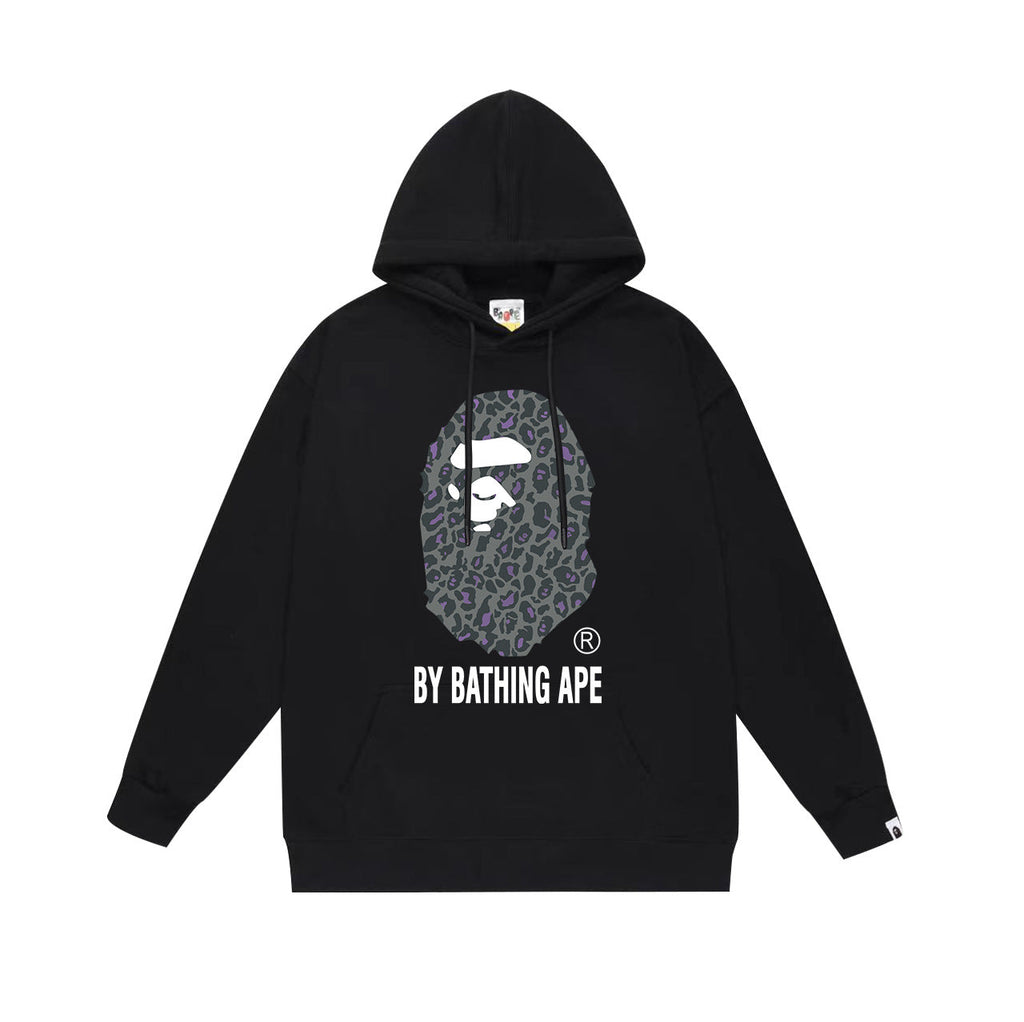 BAPE By Bathing Ape Leopard APE Head Pullover Hoodie
